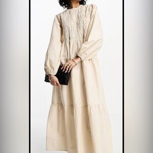 ASOS maxi cream dress